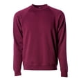 thumbnail image 1 of Independent Trading Co. Unisex Special Blend Raglan Sweatshirt PRM30SBC Maroon XL, 1 of 5