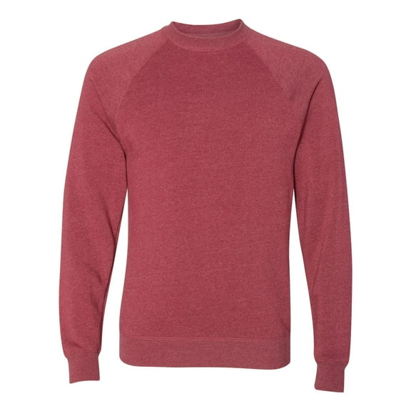 Independent Trading Co. Unisex Special Blend Raglan Sweatshirt PRM30SBC Crimson XS