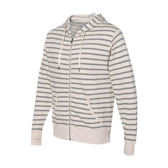 Independent Trading Co. Oatmeal Heather/ Salt & Pepper Stripe 1617 2XL