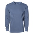 thumbnail image 1 of Independent Trading Co. PRM180LST Premium 180GSM Long Sleeve T-Shirt-PIGMENT SLATE BLUE-XS, 1 of 1