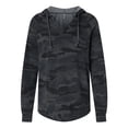 thumbnail image 1 of Independent Trading Co. Womens Lightweight California Wave Wash Hooded Sweatshirt, 1 of 5