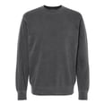 thumbnail image 1 of Independent Trading PRM3500 Unisex Midweight Pigment Dyed Crew Neck-Pigment Black-2X, 1 of 4