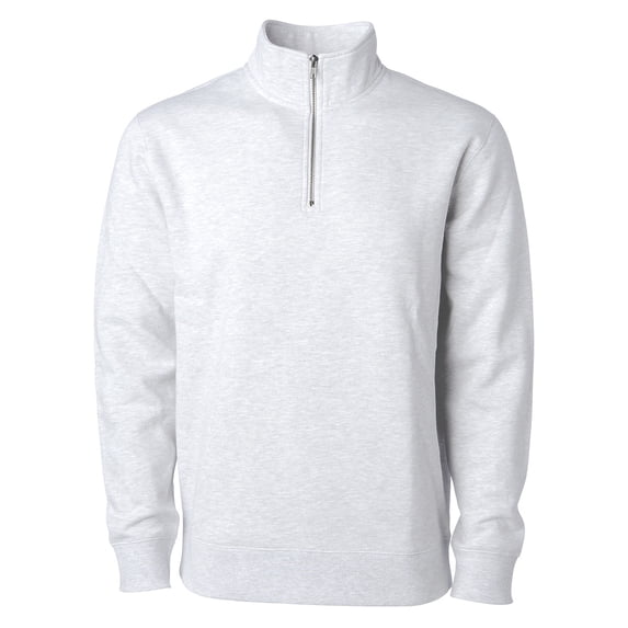 Independent Trading Co. SS4600QZ Midweight Quarter Zip-Ash Heather-2X