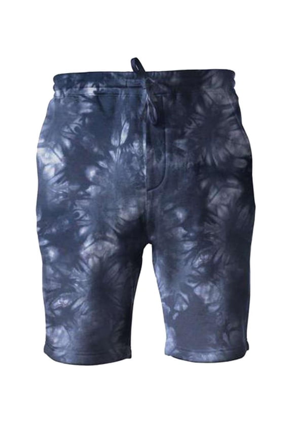 - Tie-Dyed Fleece Shorts - PRM50STTD - Tie Dye Navy - Size: S