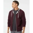 thumbnail image 1 of Independent Trading Co. Unisex Heathered French Terry Full-Zip Hooded Sweatshirt, 1 of 5