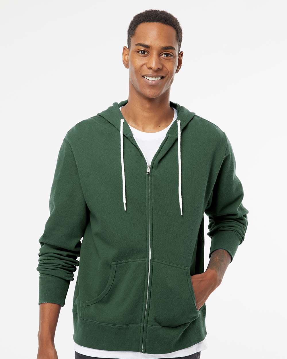 Independent Trading Co. - Unisex Lightweight Full-Zip Hooded