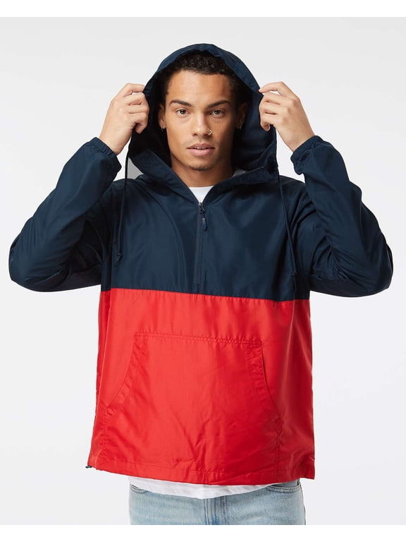 Unisex Lightweight Quarter-Zip Windbreaker Pullover Jacket