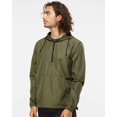 thumbnail image 1 of Independent Trading Co. Unisex Lightweight Quarter-Zip Windbreaker Pullover Jacket, 1 of 5