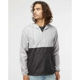 thumbnail image 1 of Independent Trading Co. Unisex Lightweight Quarter-Zip Windbreaker Pullover Jacket, 1 of 5