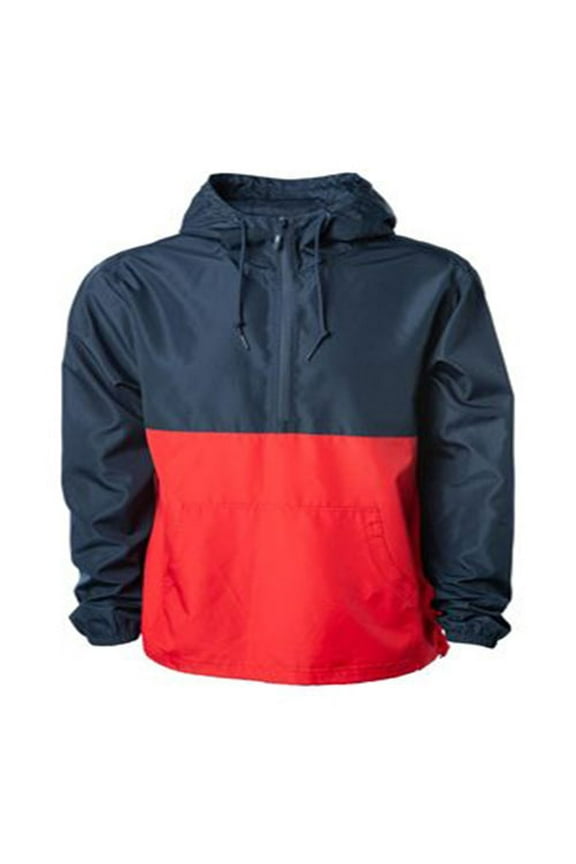 Unisex Lightweight Quarter-Zip Windbreaker Pullover Jacket