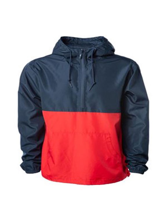 Unisex Lightweight Quarter-Zip Windbreaker Pullover Jacket