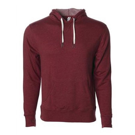 Independent Trading Co. Unisex Midweight French Terry Hooded Sweatshirt PRM90HT Burgundy Heather 2XL