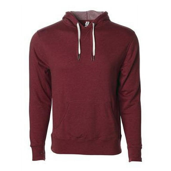 Independent Trading Co. Unisex Midweight French Terry Hooded Sweatshirt PRM90HT Burgundy Heather XS