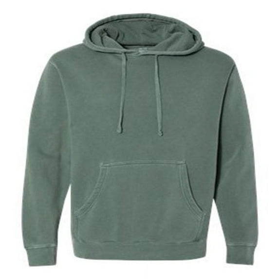 Independent Trading Co. Unisex Midweight Pigment-Dyed Hooded Sweatshirt Size XL Color Greens