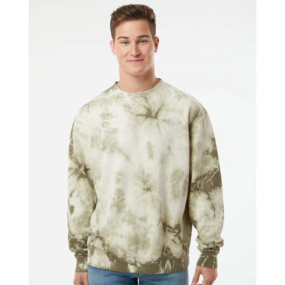 Independent Trading Co. - Unisex Midweight Tie-Dyed Sweatshirt - PRM3500TD
