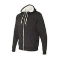 thumbnail image 1 of Independent Trading Co. Unisex Sherpa-Lined Hooded Sweatshirt EXP90SHZ - Charcoal Heather Size M, 1 of 3