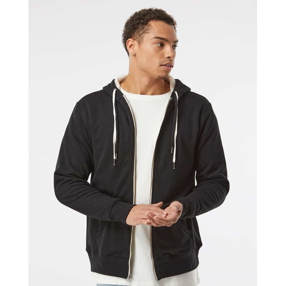Independent Trading Co. Unisex Sherpa-Lined Hooded Sweatshirt
