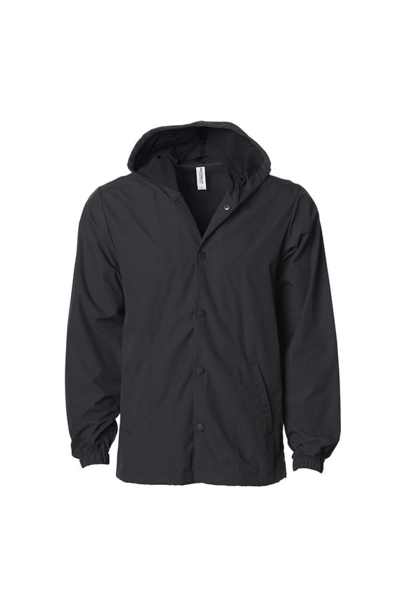 Water-Resistant Hooded Windbreaker