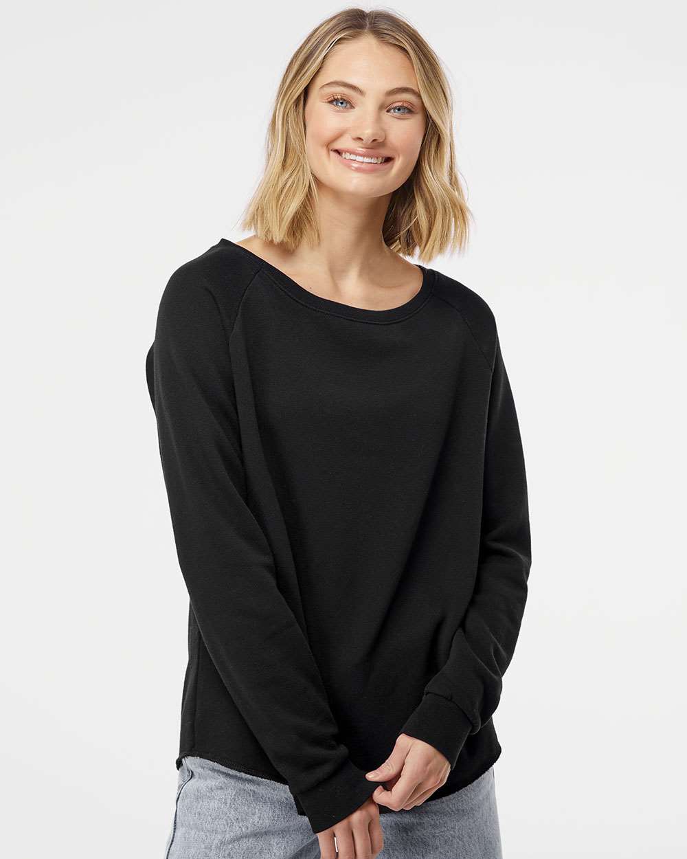 Independent Trading Co. Women s California Wave Wash Crewneck Sweatshirt Walmart