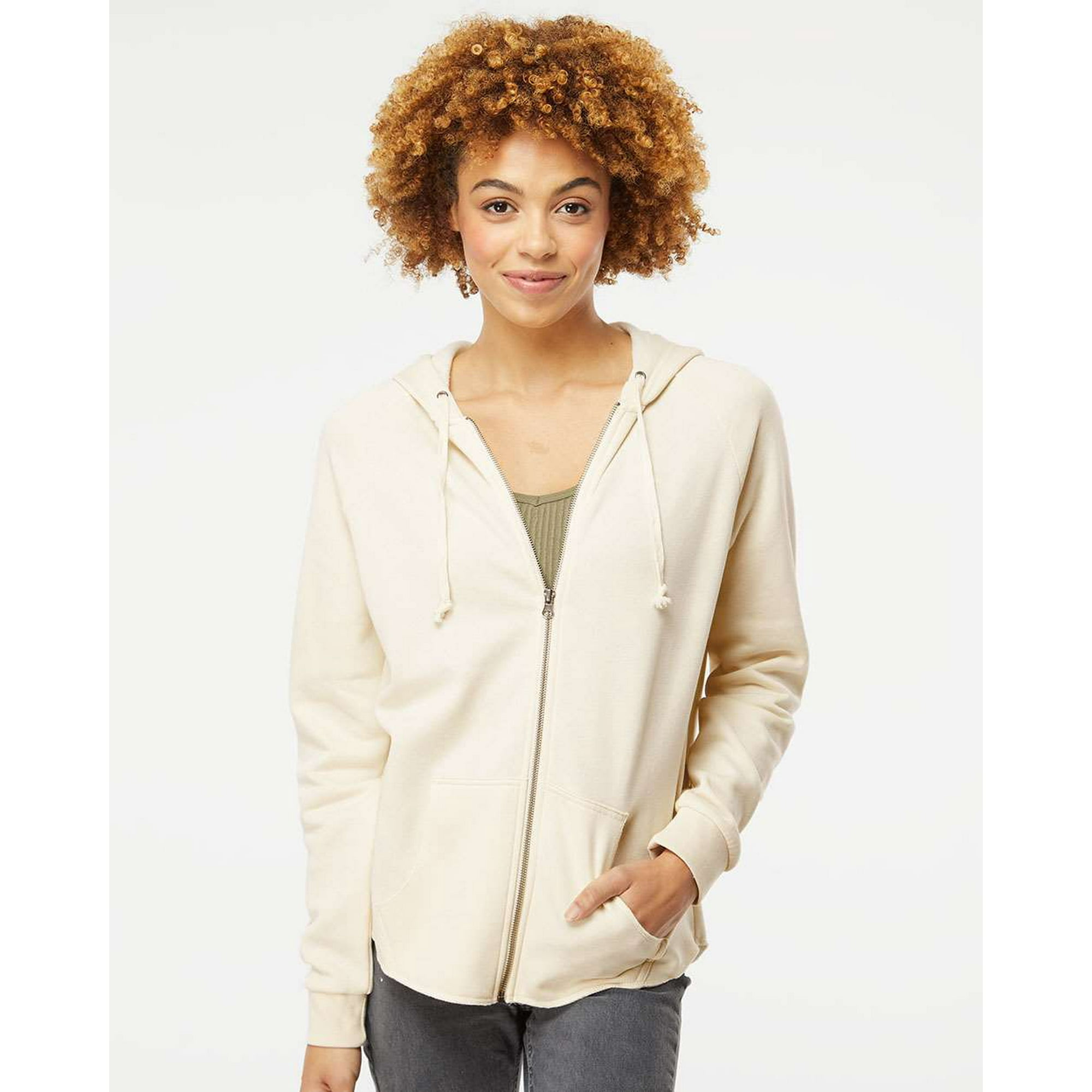 Independent Trading Co. Women's California Wave Wash Full-Zip Hooded  Sweatshirt - Walmart.com