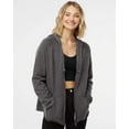 thumbnail image 1 of Independent Trading Co. Women's California Wave Wash Full-Zip Hooded Sweatshirt, 1 of 5