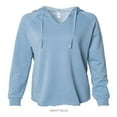 thumbnail image 1 of Independent Trading Co. Womens Lightweight California Wave Wash Hooded Sweatshirt, 1 of 5
