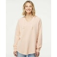 thumbnail image 1 of Independent Trading Co. Womens Lightweight California Wave Wash Hooded Sweatshirt, 1 of 5