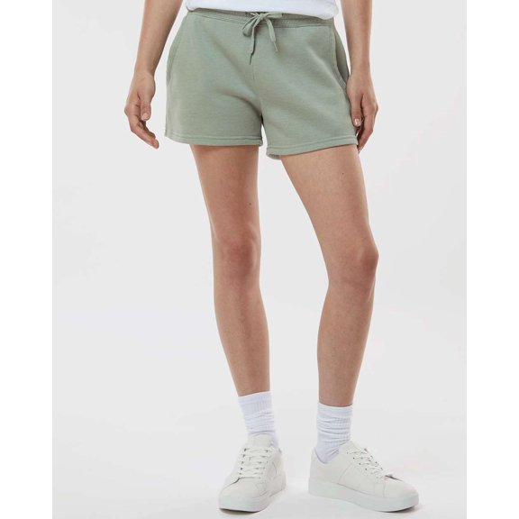 Independent Trading Co. Womens Lightweight California Wave Wash Sweatshorts