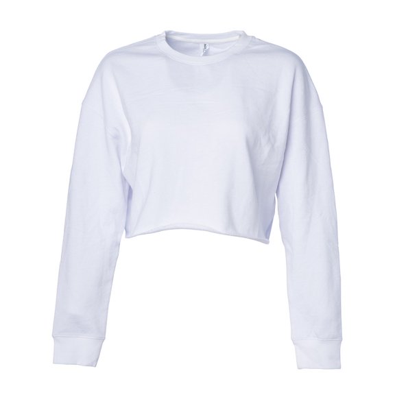 Independent Trading Co. Women�'s Lightweight Cropped Crew Pullover
