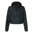 thumbnail image 1 of Independent Trading Co. Women's Lightweight Quarter-Zip Pullover Crop Windbreaker Size up to 2XL, 1 of 4