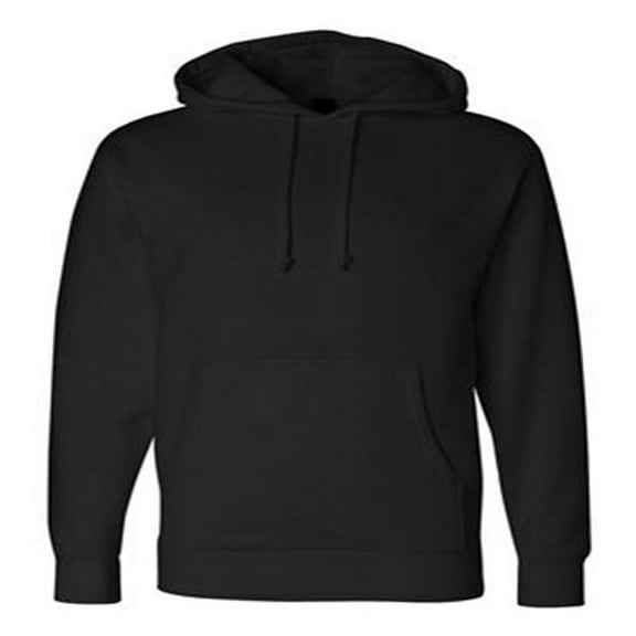 Independent Trading Co. mens Hooded Pullover Sweatshirt (IND4000) Black XS