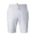 thumbnail image 1 of Independent Trading IND20SRT Mens Midweight Fleece Short-White-2X, 1 of 5