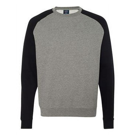 Independent Trading IND30RC Fitted Raglan Crewneck Sweatshirt