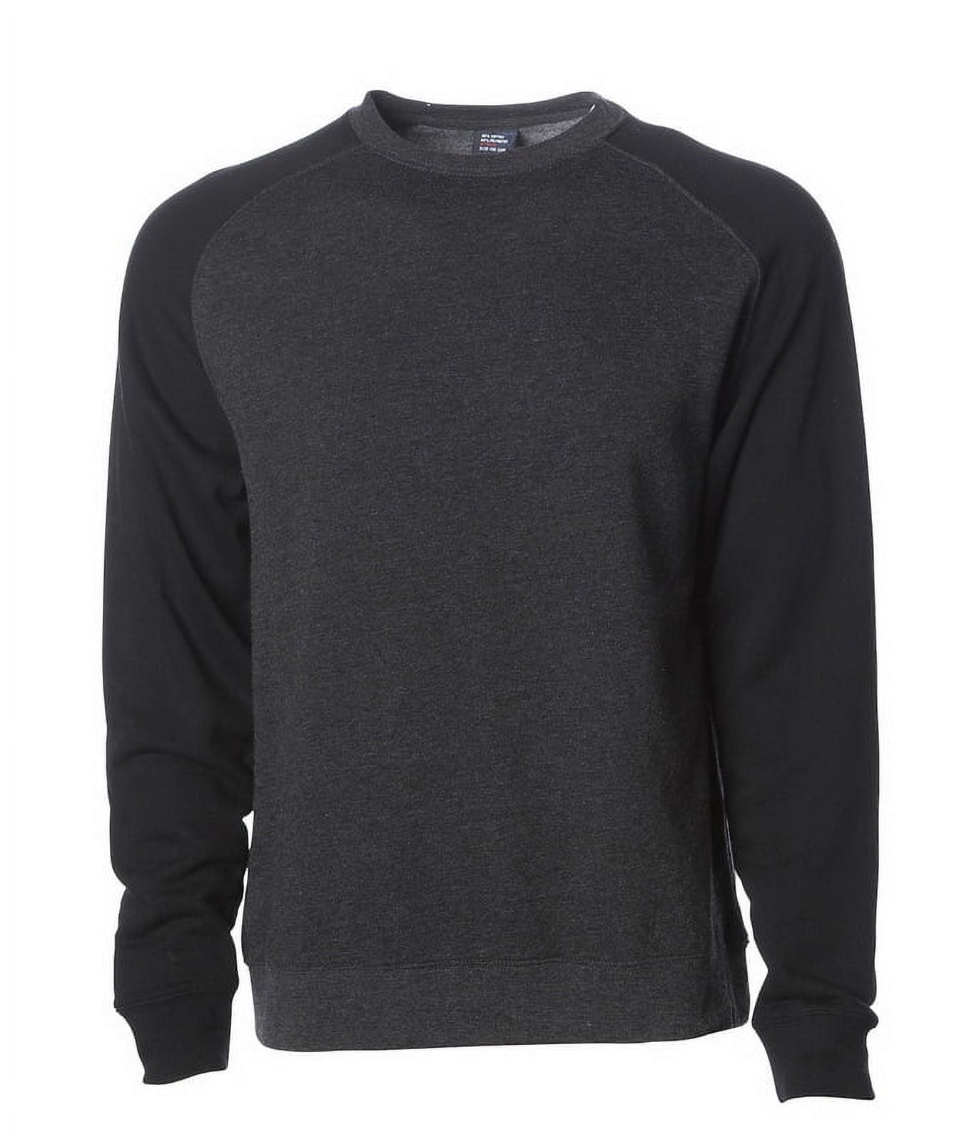 Independent Trading IND30RC Fitted Raglan Crewneck Sweatshirt