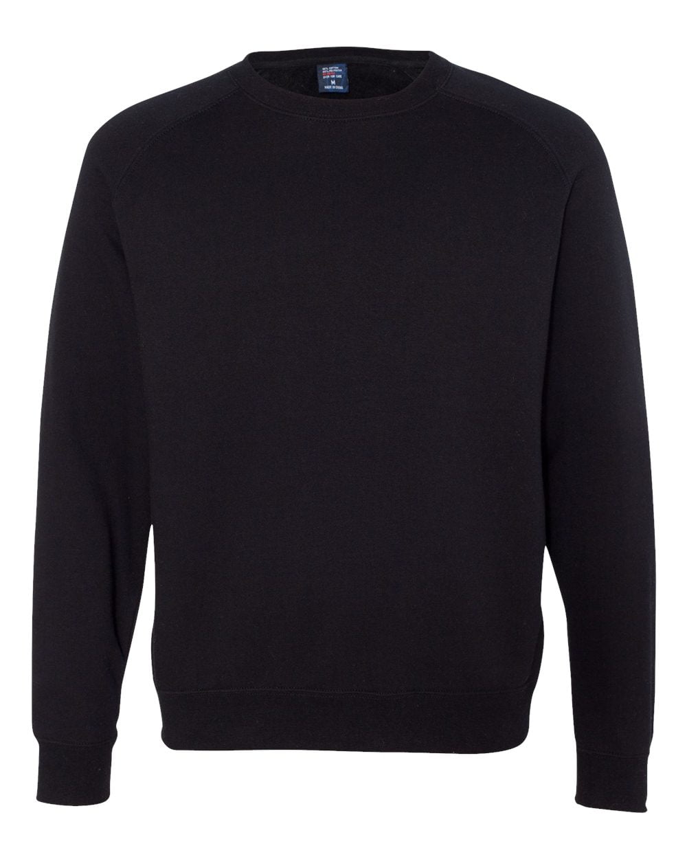 Independent Trading IND30RC Fitted Raglan Pullover Crew Neck