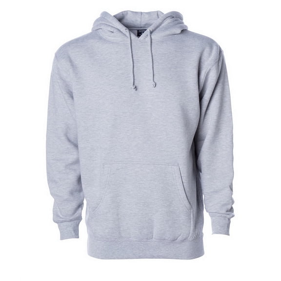 Independent Trading IND4000 Independent Heavyweight Hooded Pullover Sweatshirt-Grey Heather-XS