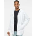 thumbnail image 1 of Independent Trading Co. Midweight Full-Zip Hooded Sweatshirt SS4500Z White XS, 1 of 5