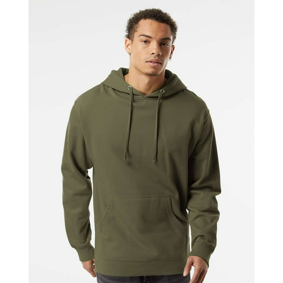 Independent Trading Co. Midweight Hooded Sweatshirt SS4500 Army 3XL