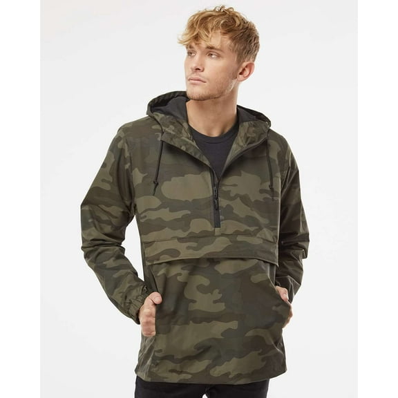 Independent Trading Co. Men's 3 panel hood Nylon Anorak