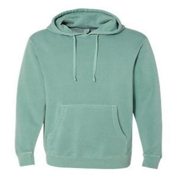 Independent Trading PRM4500 Unisex Midweight Pigment Dyed Hooded Pullover-Pigment Mint-2X