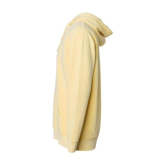Independent Trading PRM4500 Unisex Midweight Pigment Dyed Hooded Pullover-Pigment Yellow-XL