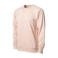 thumbnail image 1 of Independent Trading SS1000C Unisex Lightweight Loopback Terry Crew-Rose-MD, 1 of 4