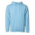 thumbnail image 1 of Independent Trading SS4500 Midweight Hooded Pullover Sweatshirt-Blue Aqua-4X, 1 of 3