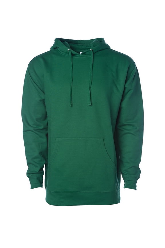 Independent Trading SS4500 Midweight Hooded Pullover Sweatshirt-Kelly Green-XS