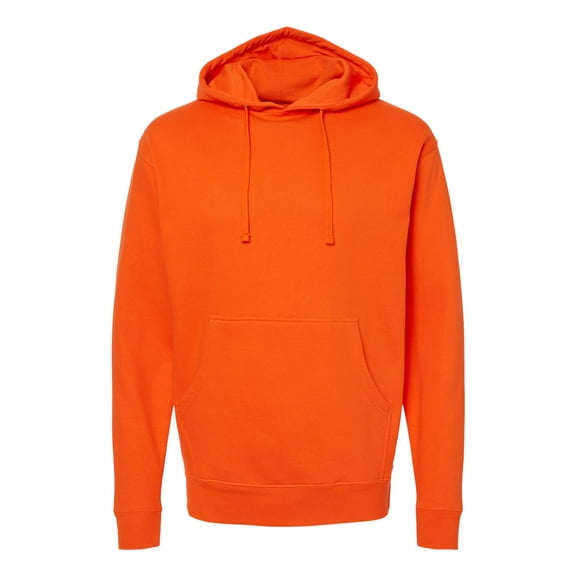 Independent Trading SS4500 Midweight Hooded Pullover Sweatshirt-Orange-XS