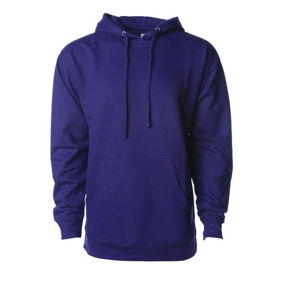Independent Trading SS4500 Midweight Hooded Pullover Sweatshirt-Purple-XS