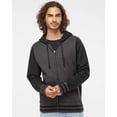 thumbnail image 1 of Independent Trading Co. Unisex Varsity Full-Zip Hooded Sweatshirt, 1 of 3