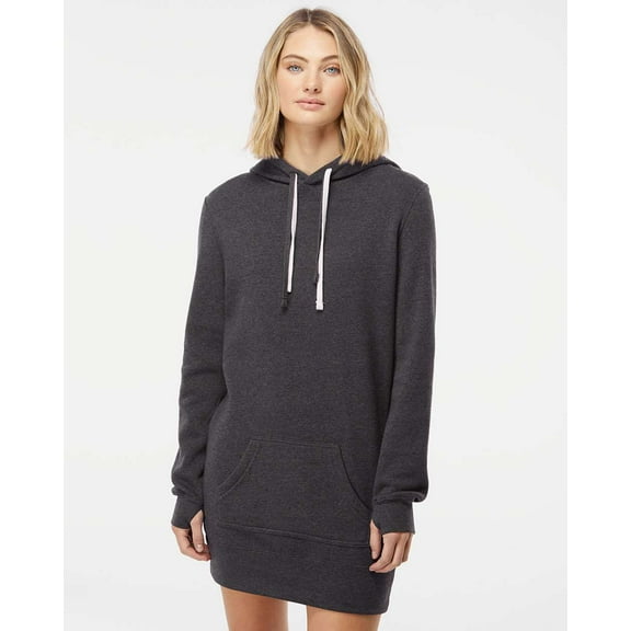 Independent Trading Co. Women's Special Blend Hooded Sweatshirt Dress