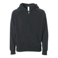 thumbnail image 1 of Independent Trading PRM15YSBZ Youth Lightweight Special Blend Raglan Zip Hood-Reactive Black-M, 1 of 5