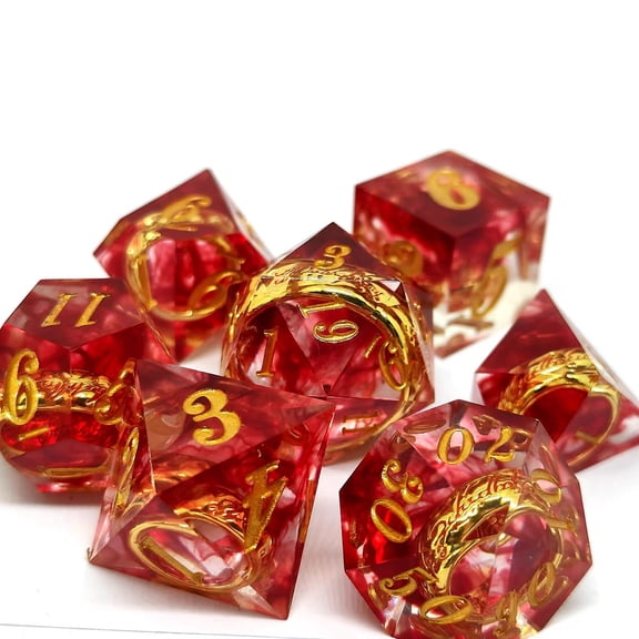 Independent station ring king resin dice Dragon and underground city dice D20